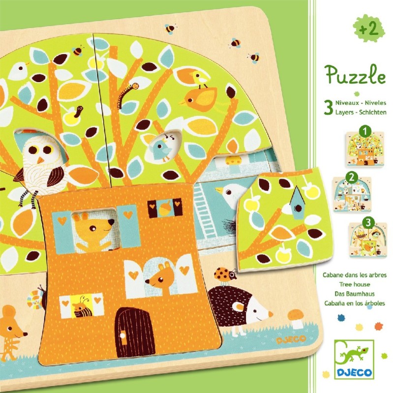 Dřevěné puzzle Djeco