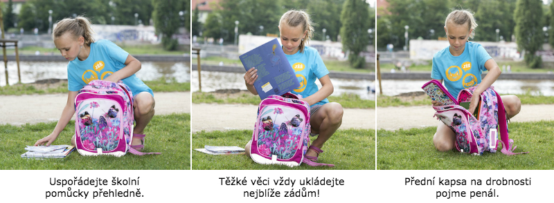 Jak správně nosit batoh? Vnitřní organizace školní tašky
