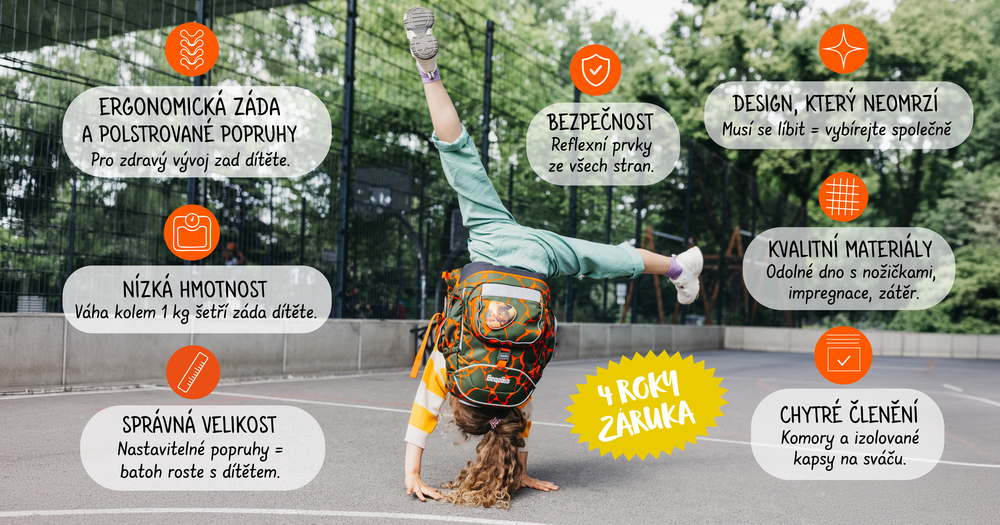 7 parametrů, které při výběru školní tašky nepodcenit