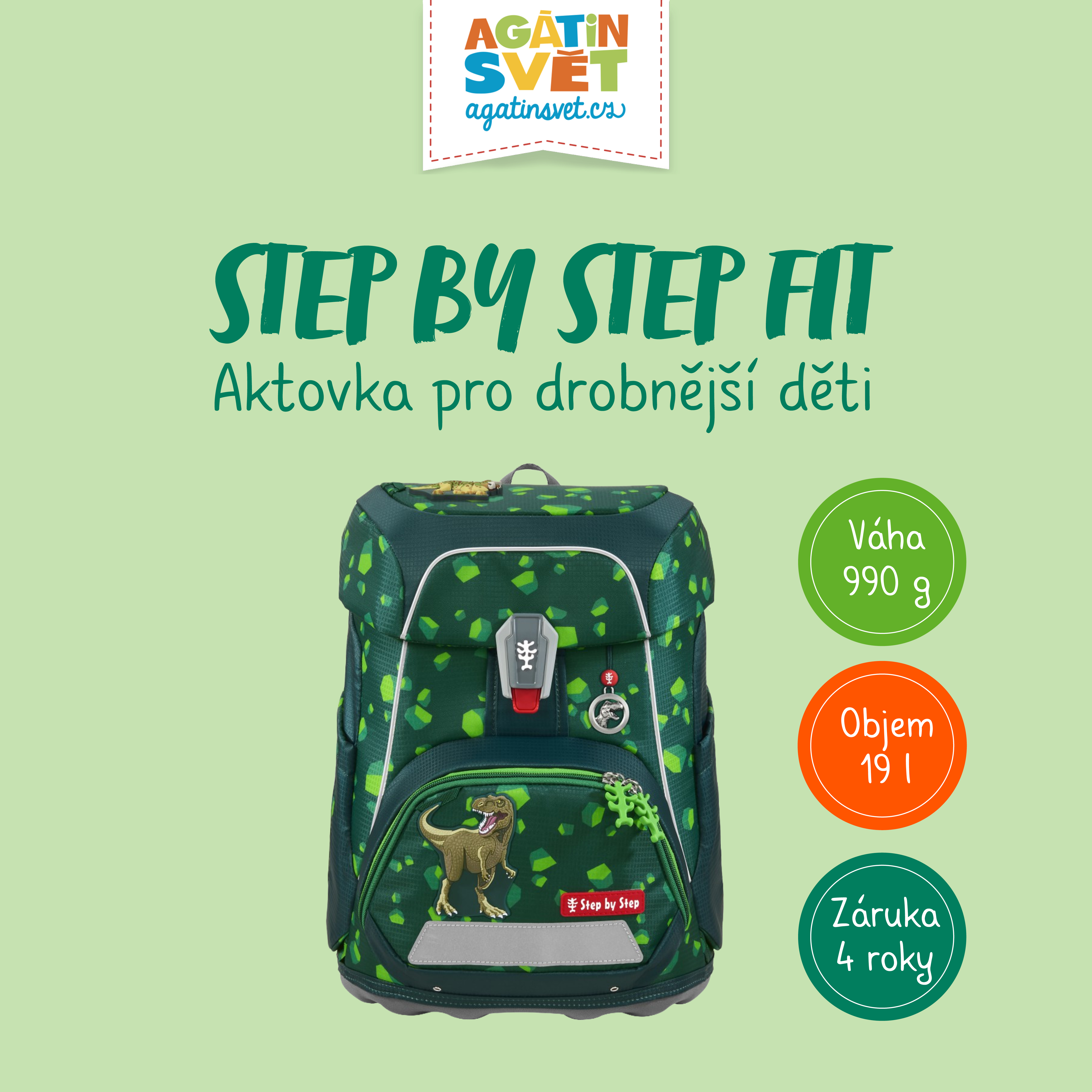 Školní aktovka Step by Step FIT