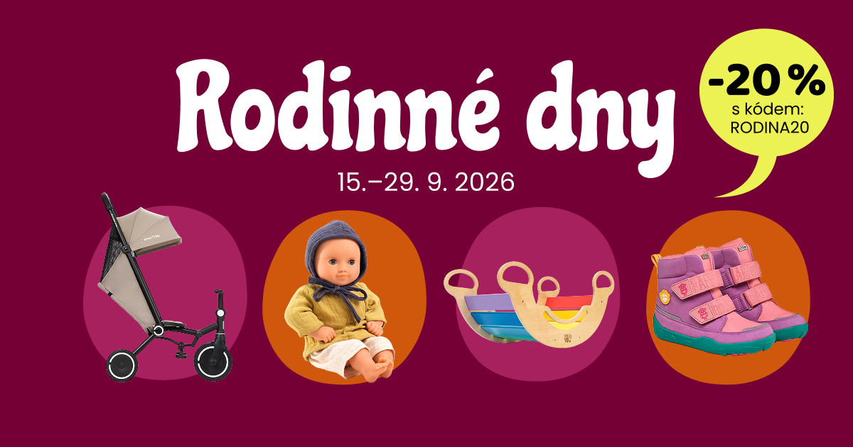 Rodinné dny: −20 % na výbavu pro děti i rodiče