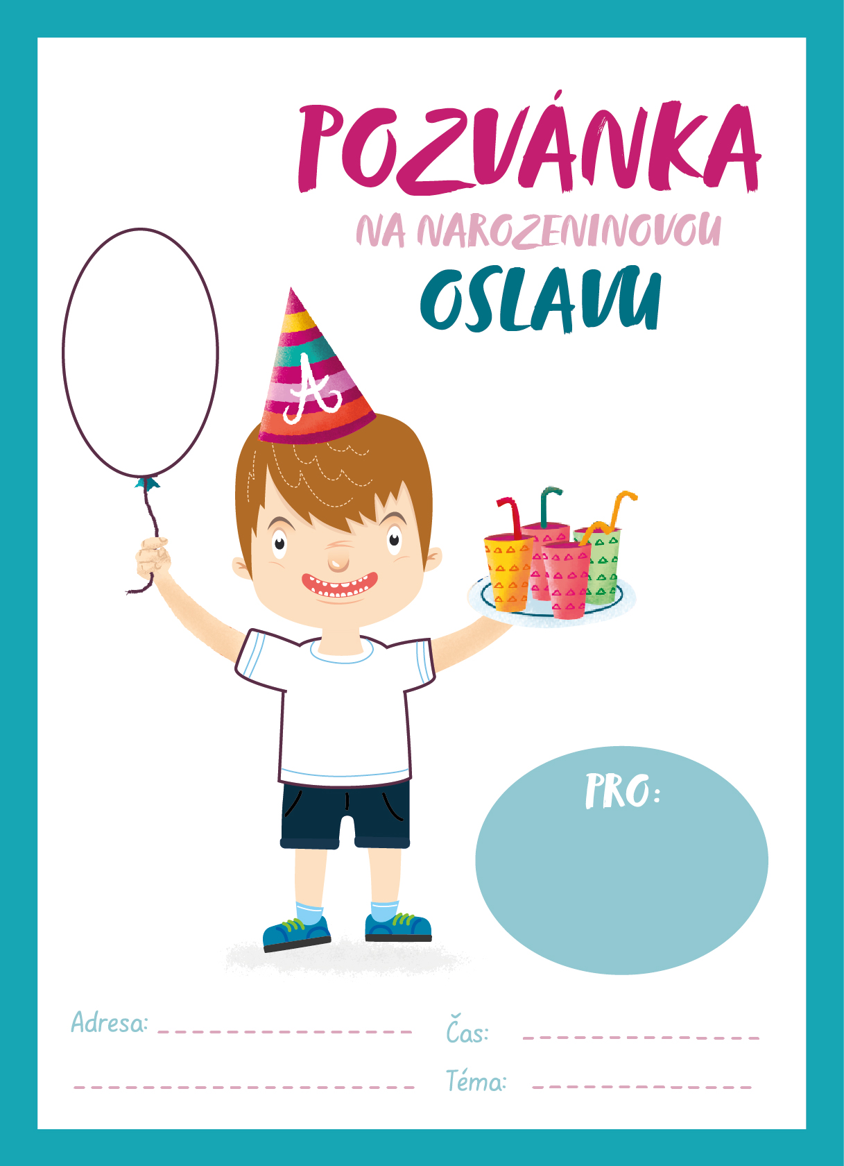 Stáhněte si ZDARMA narozeninovou pozvánku